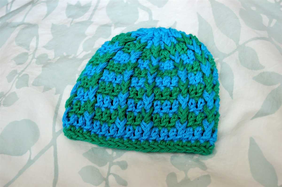 Worsted weight knit hat pattern