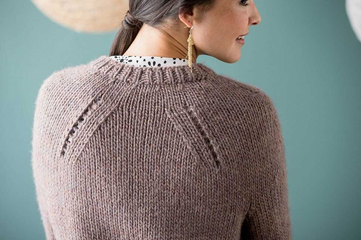 Easy knit sweater pattern in the round