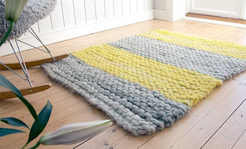 Hand knitted rugs patterns