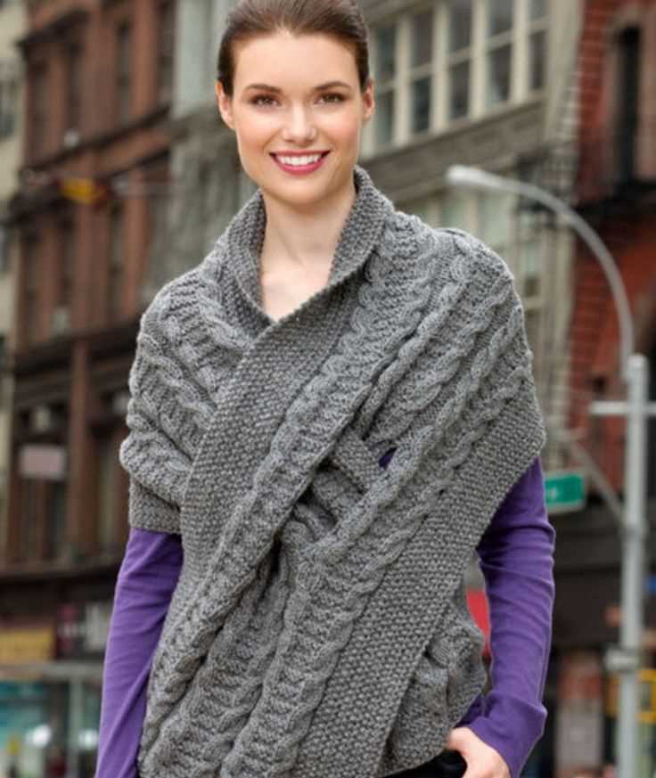 Wrap scarf knitting pattern