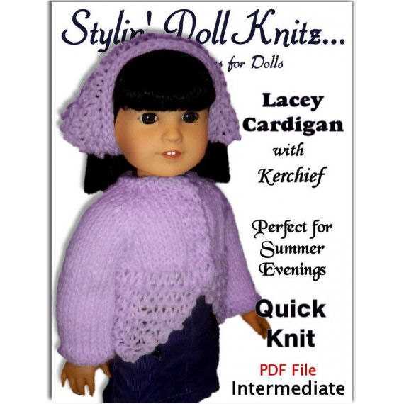 Dolls cardigan knitting pattern