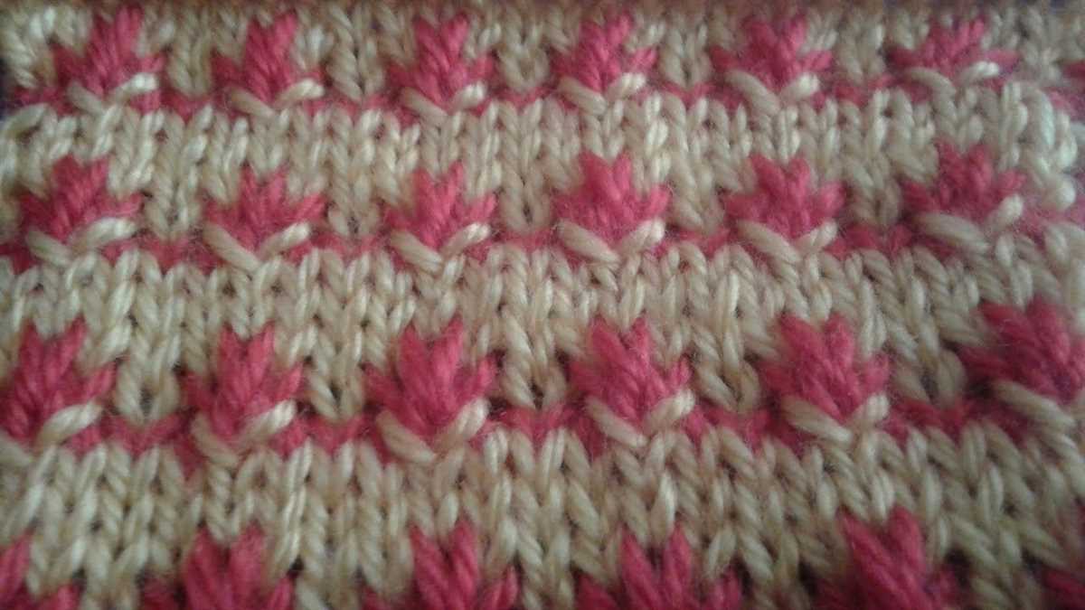 Two colour knitting pattern no 1