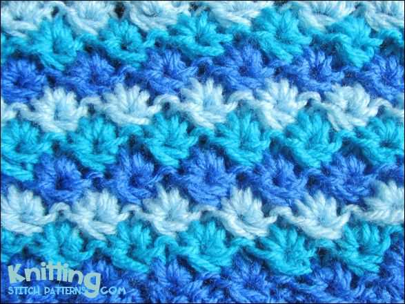 Flower knit pattern