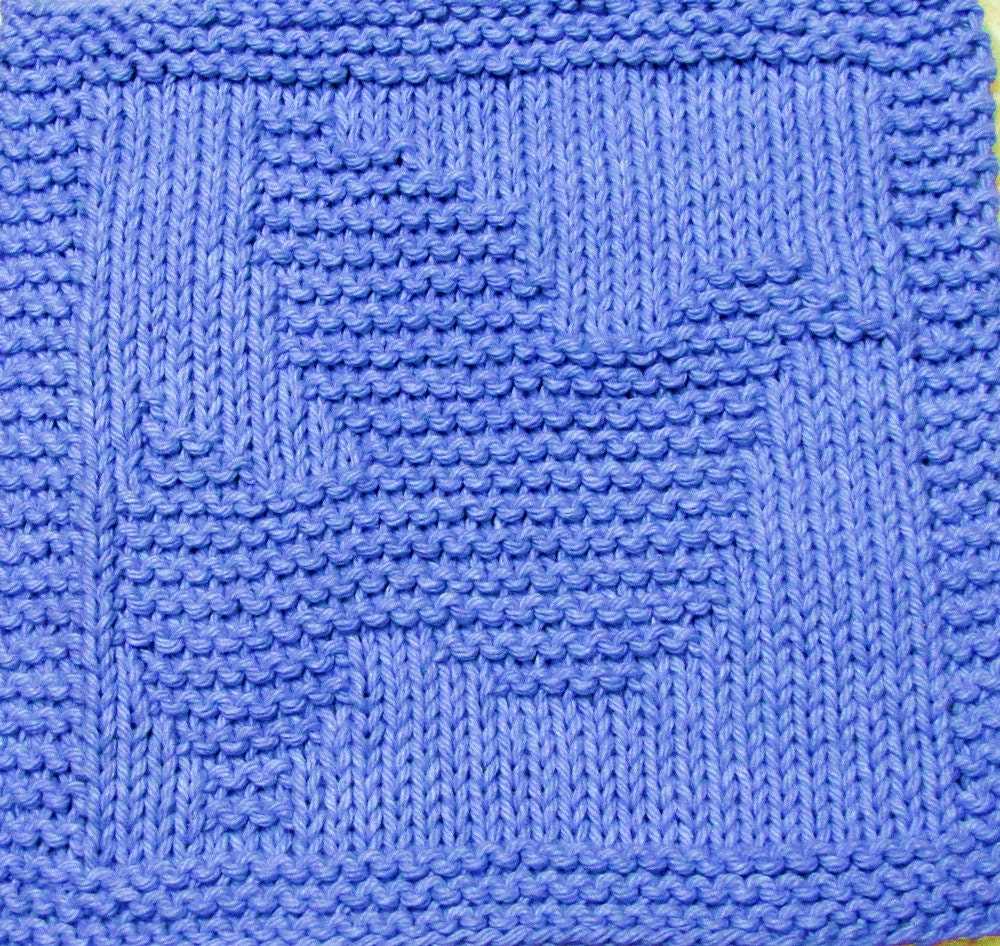 Easy knitted squares patterns