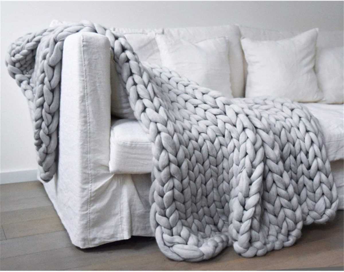 Sofa throw knitting pattern