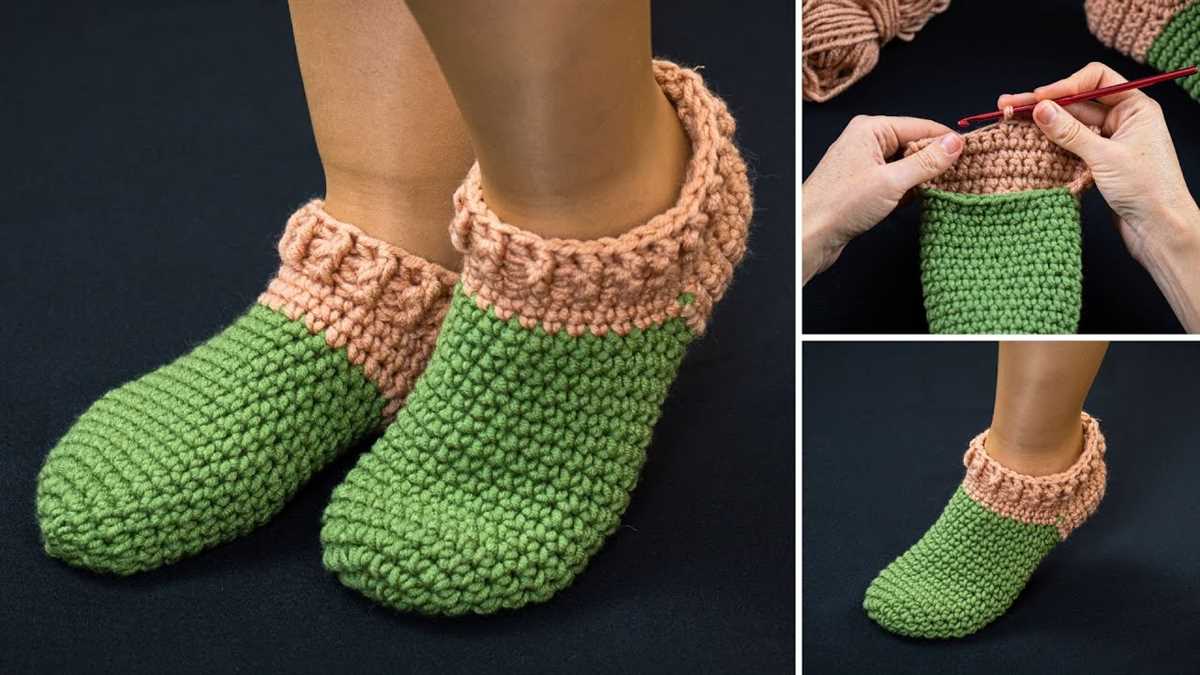 Beginner knitted slipper pattern