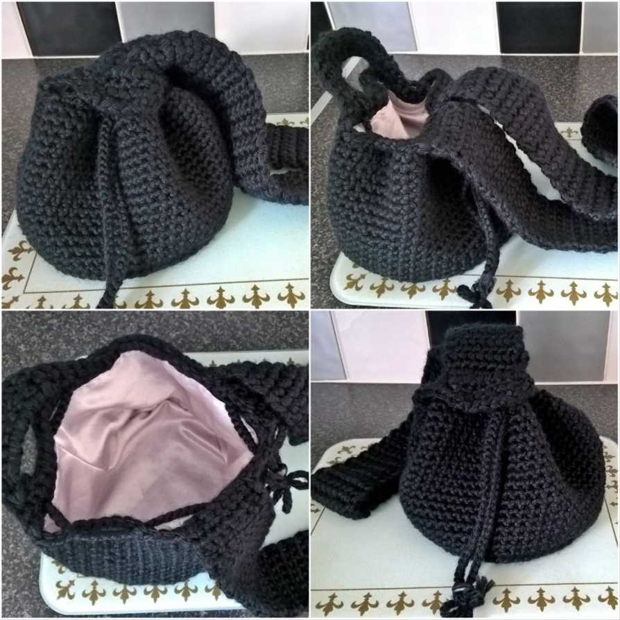 Knit japanese knot bag pattern