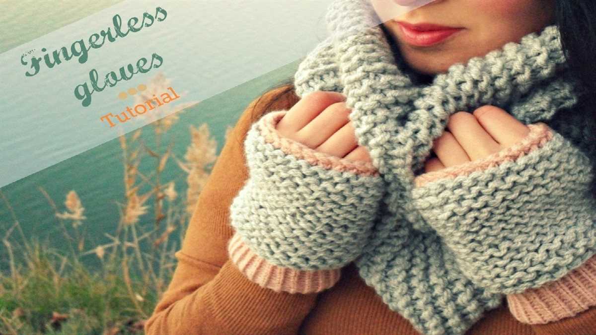 Loom knit gloves pattern