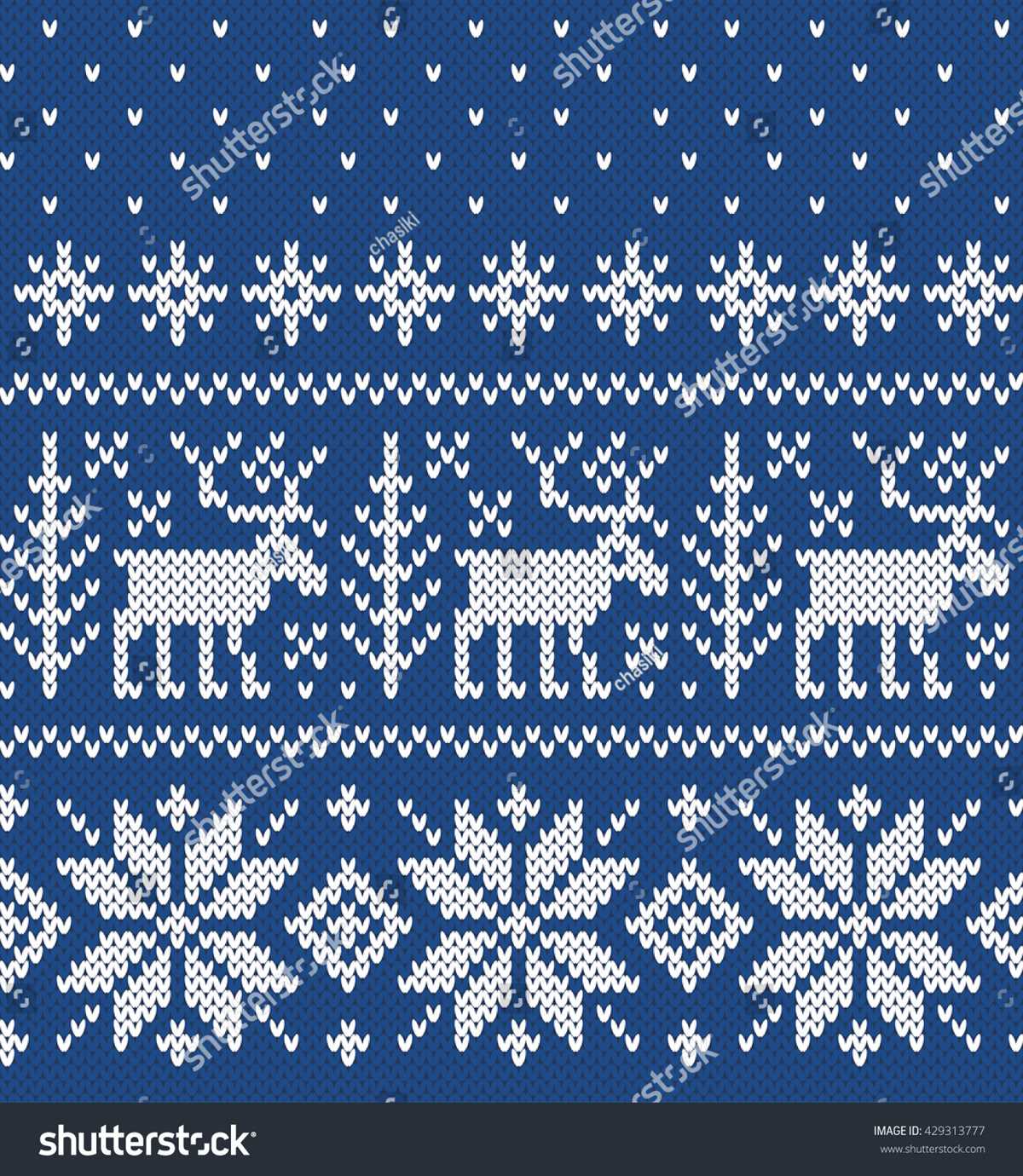 Snowflake sweater knitting pattern