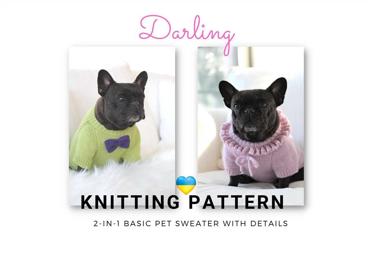 Knitting pattern for french bulldog sweater