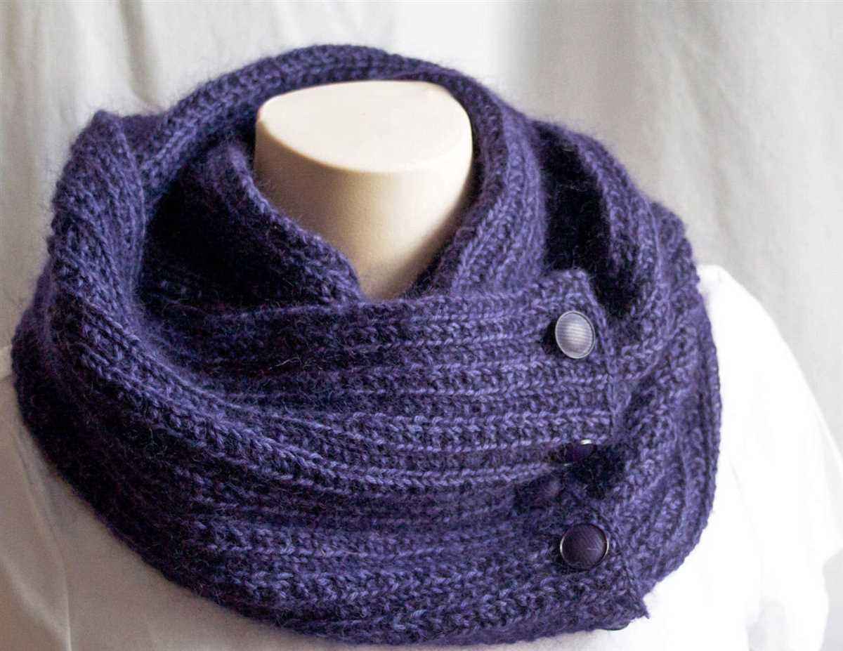 Cowl scarf pattern knit