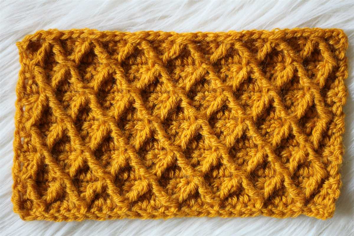 Diamond stitch knitting pattern