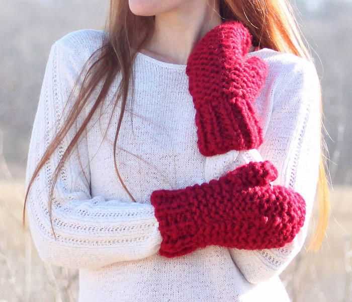 Chunky mitten knitting pattern free