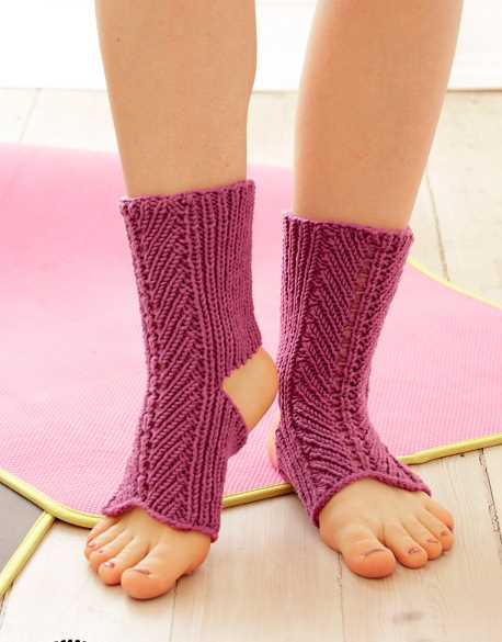 Yoga sock knitting pattern