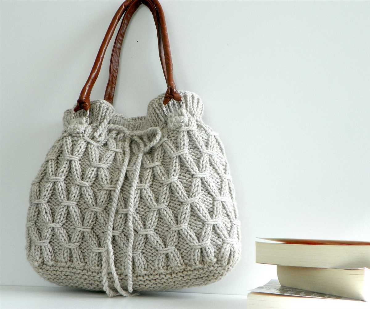 Shoulder bag knitting pattern