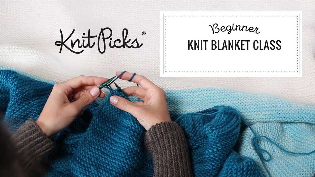 Knitting blanket pattern for beginners