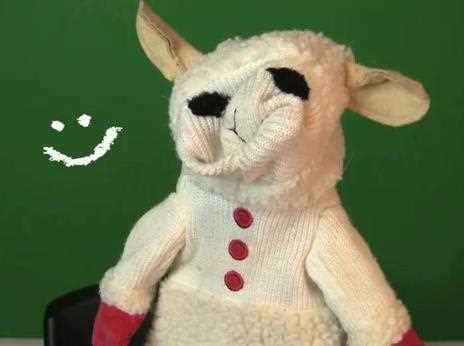 Lamb chop puppet knitting pattern