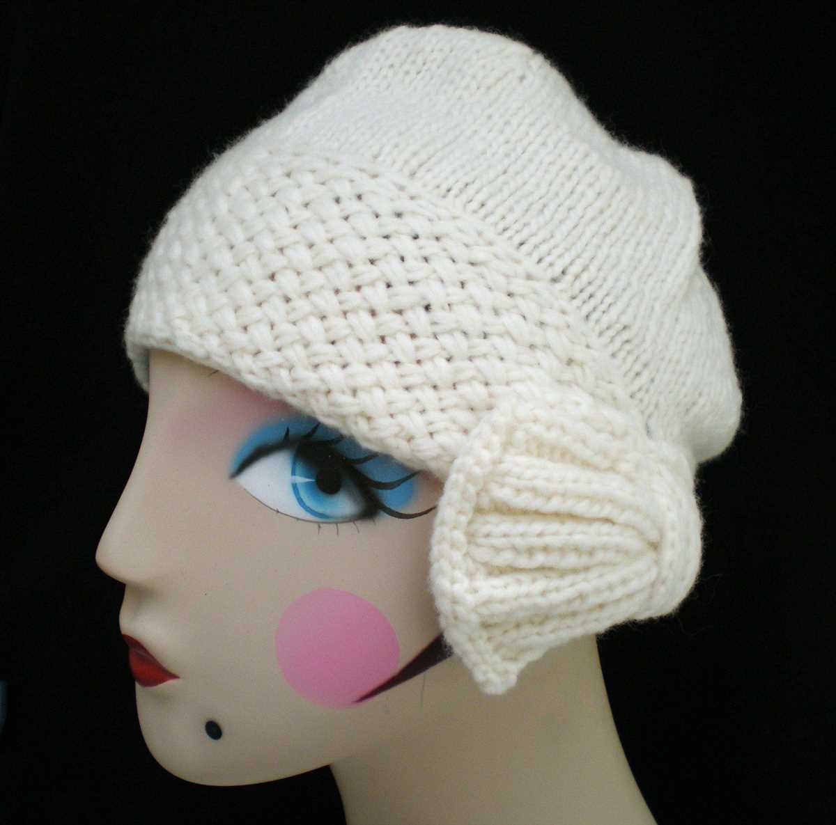 Knitted cloche hat pattern free