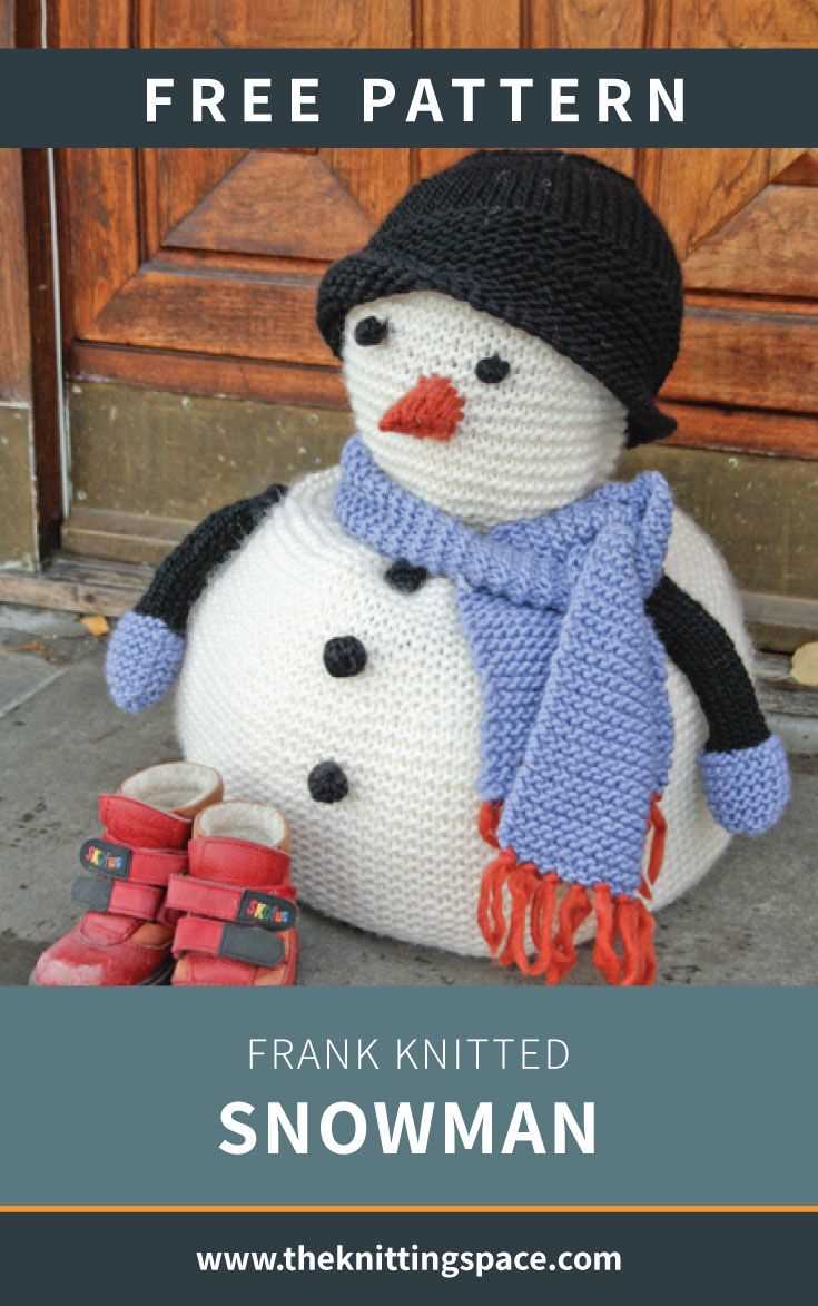 Snowman knitting pattern