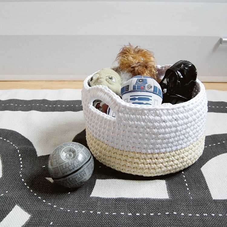 Knit laundry basket pattern