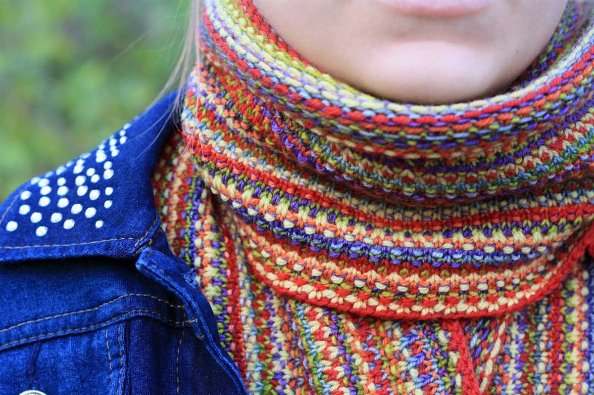 Yarn over scarf knitting pattern