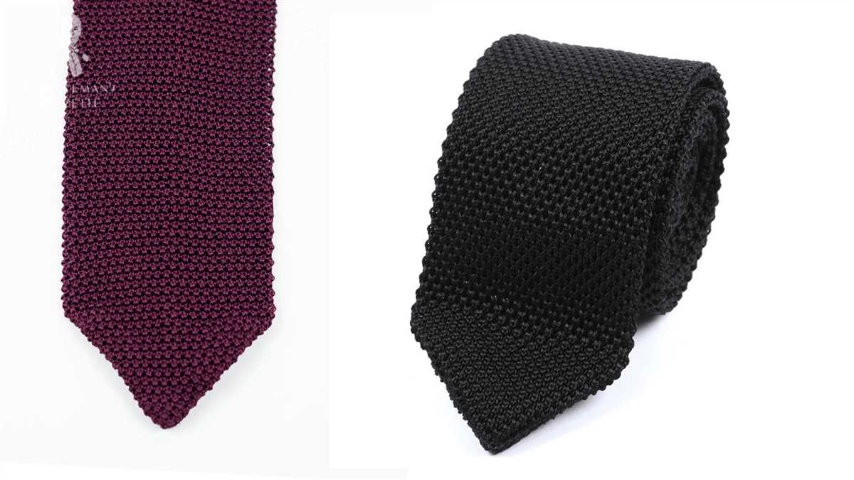 Hand knit tie pattern