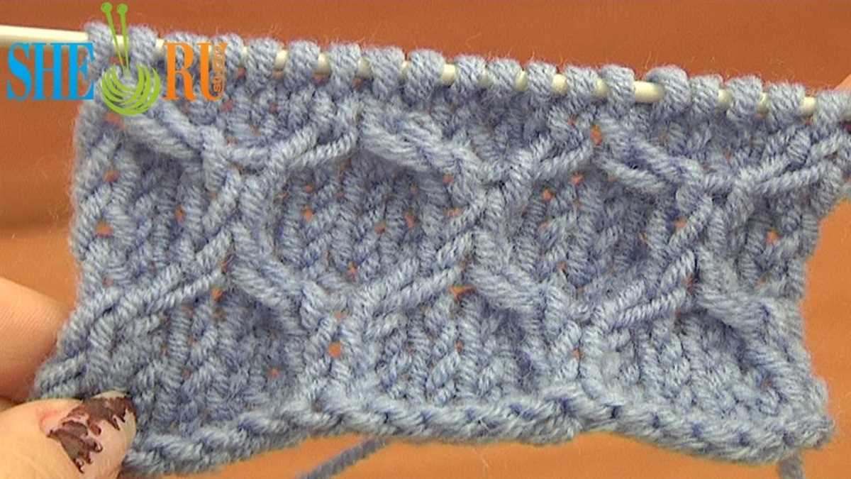 Honeycomb cable knitting pattern