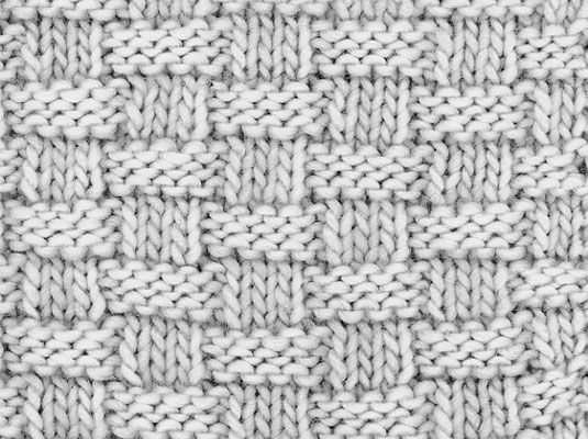 Woven knitting pattern