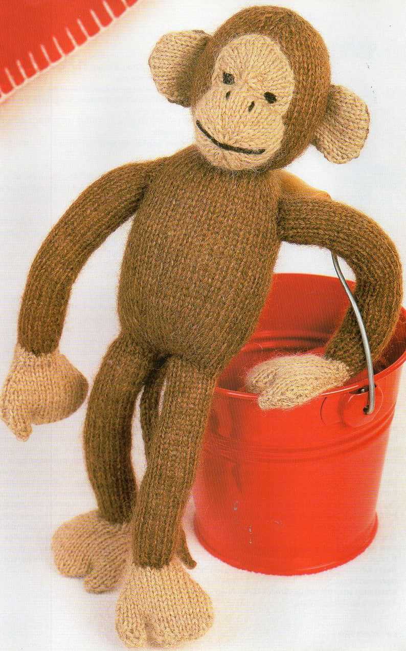 Knitted monkey toy pattern free