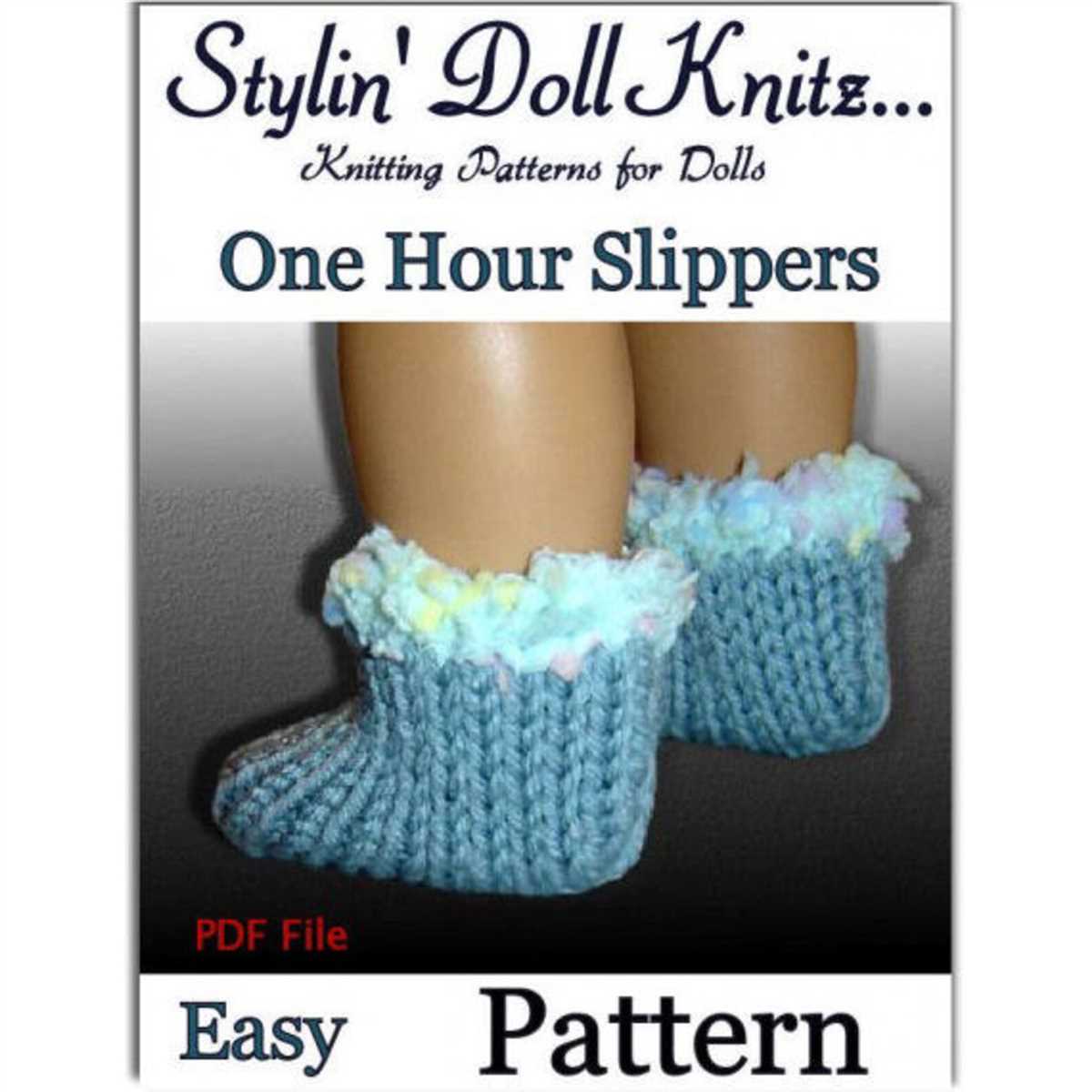 Easy knit slippers pattern