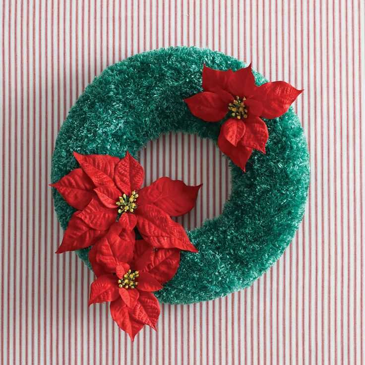 Knit christmas wreath patterns