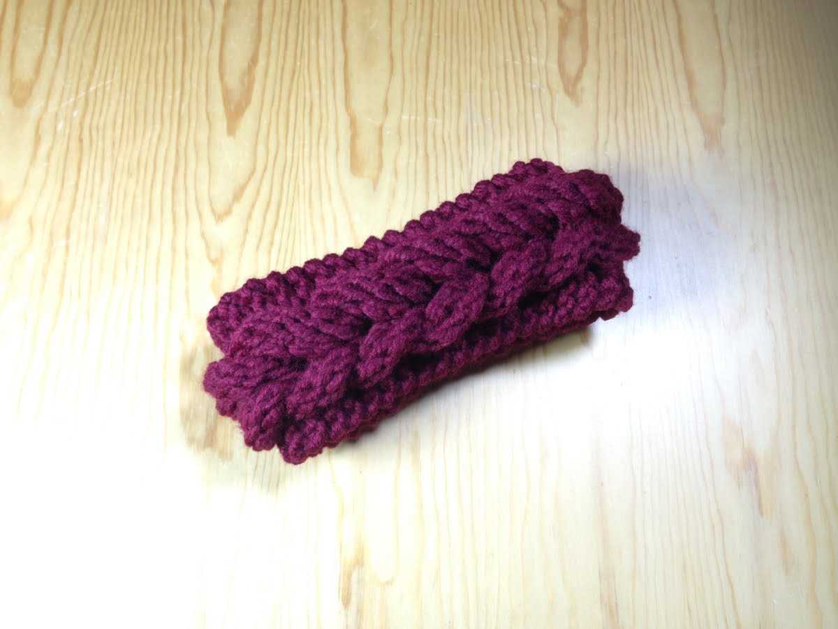 Free loom knit headband pattern