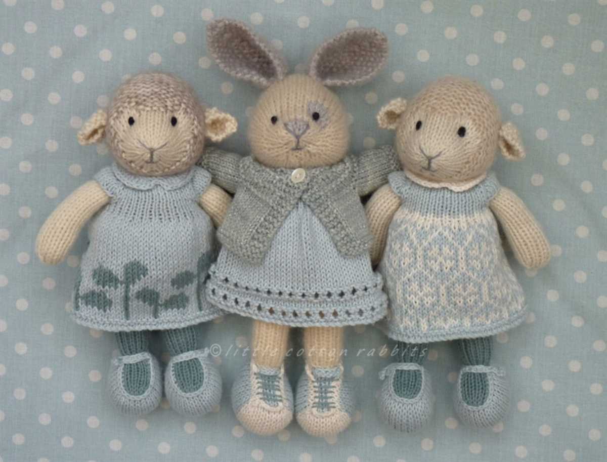 Cotton rabbits knitting patterns