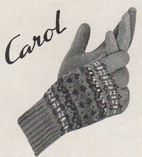 Fair isle gloves knitting pattern