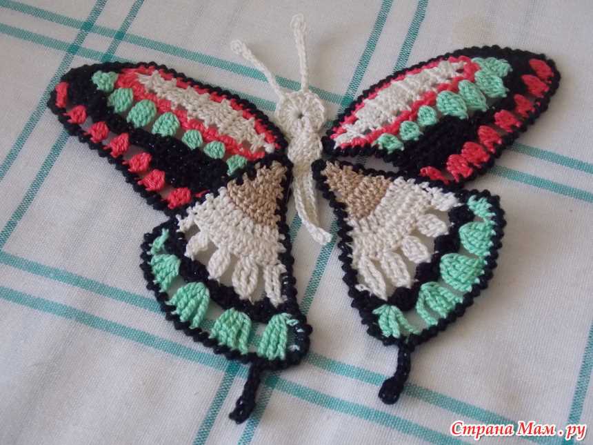 Knitted butterfly pattern free