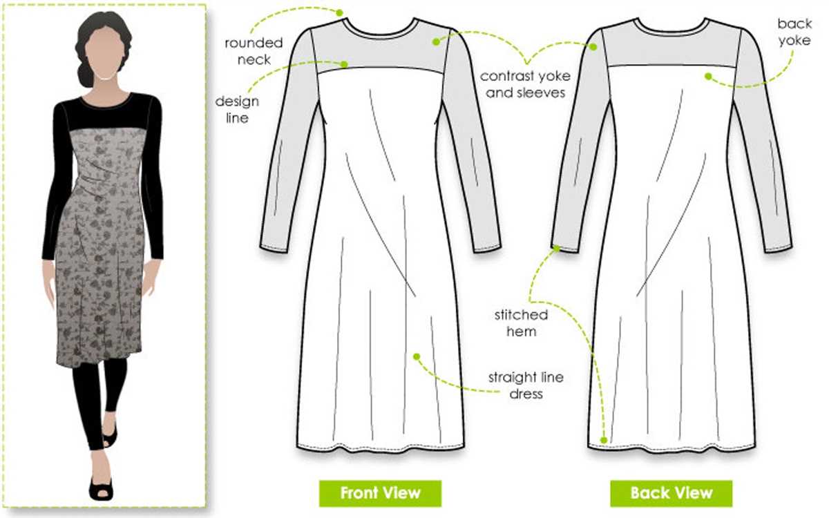 Stretch knit dress sewing patterns