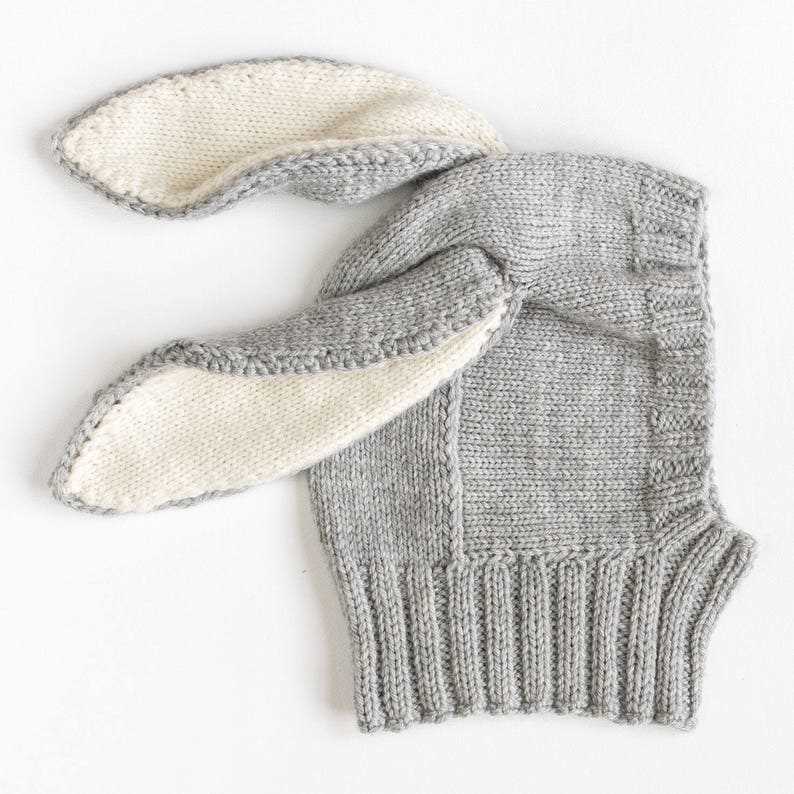 Knit bunny ears pattern