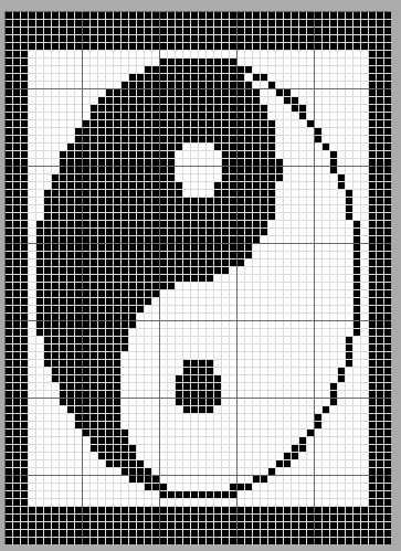 Yin yang knitting pattern