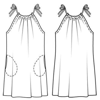 Knit maxi dress sewing pattern