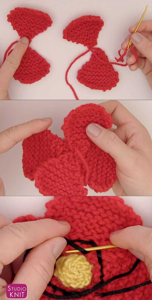 Easy knitted poppy patterns