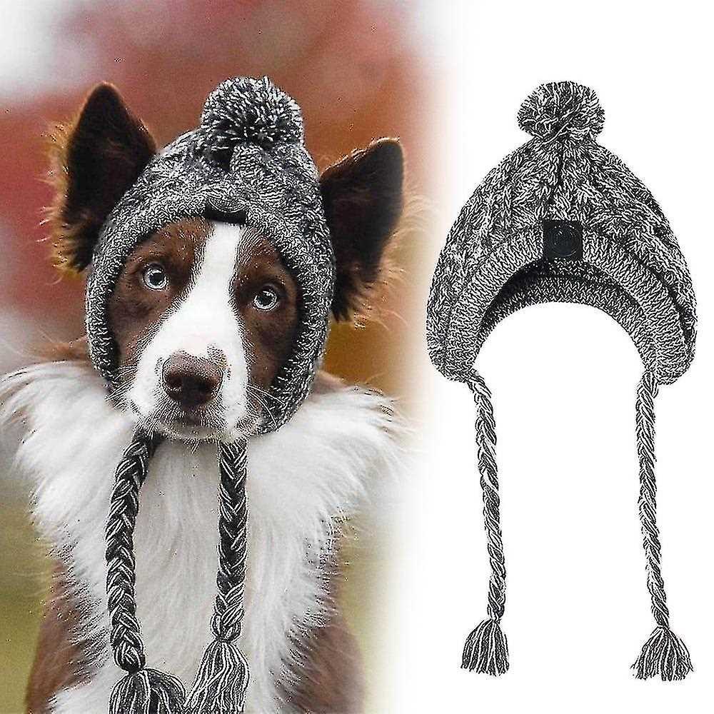 Knit dog hat with ear holes pattern free