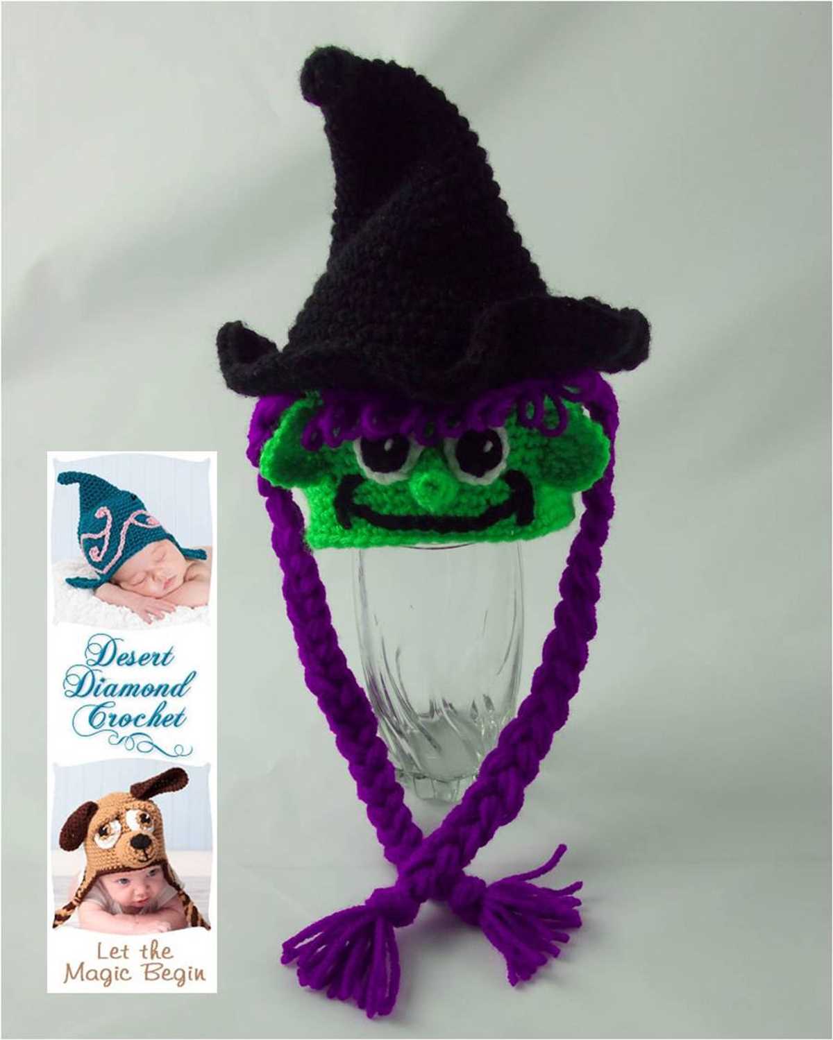 Knitted witch hat pattern