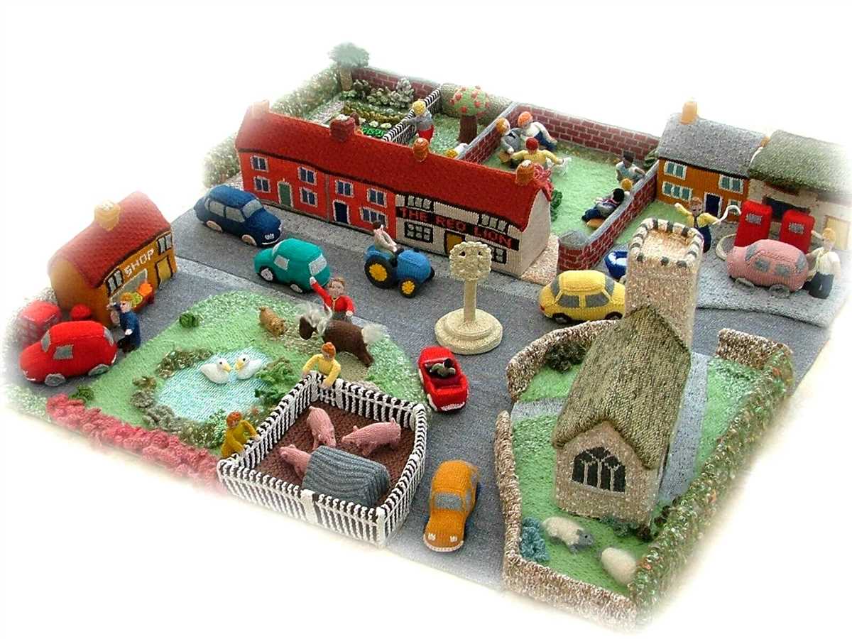 Knitted village patterns