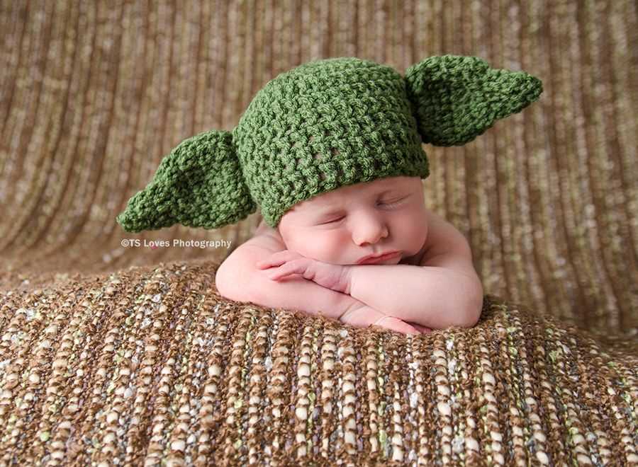 Yoda hat knitting pattern