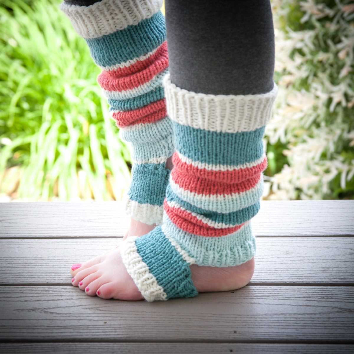 Yoga sock knitting pattern