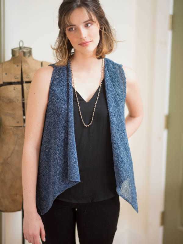 Free knitting patterns vests ladies