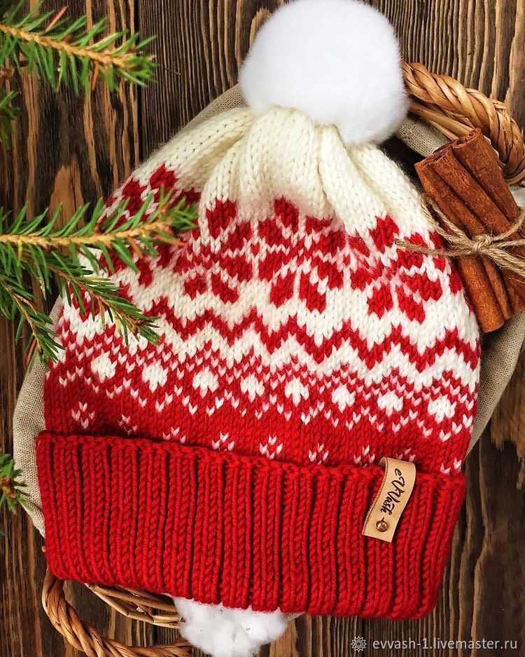 Snowflake hat knitting pattern free