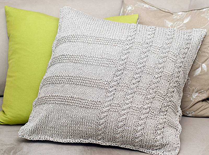 Knit pillow case pattern