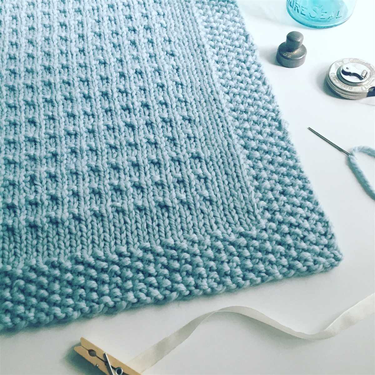 Knit security blanket pattern