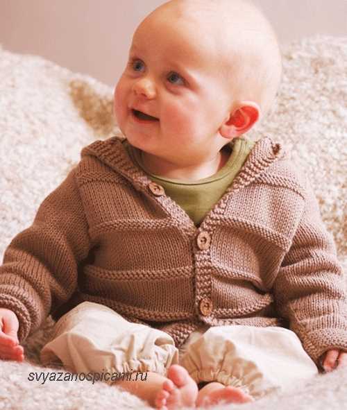 Childs hooded jacket knitting pattern